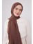 Koyu Kahverengi Maxi Cotton Şal 1