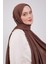 Koyu Kahverengi Maxi Cotton Şal 2