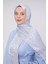 Bebe Mavisi Geometrik Desen Deluxe Devore Şal 2