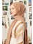Açık Kahverengi Maxi Cotton Şal 3