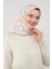 Turuncu Çiçekli Cotton Eşarp 1