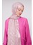 Pembe Üçgen Desen Deluxe Devore Şal 3