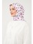 Menekşe Puantiye Desen Twill Digital Eşarp 2