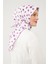 Menekşe Puantiye Desen Twill Digital Eşarp 4