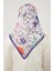 Mor Yonca Desen Soft Cotton Eşarp 4