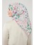 Pudra Çiçekli Cotton Eşarp 3
