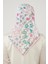 Pudra Çiçekli Cotton Eşarp 4