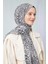 Açık Bej Baskılı Desenli Cotton Şal 2