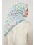 Yeşil Çiçekli Cotton Eşarp 2