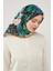 Siyah Yonca Desen Soft Cotton Eşarp 1
