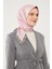 Pembe Leopar Desen Twill Digital Eşarp 2