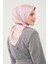 Pembe Leopar Desen Twill Digital Eşarp 3