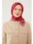 Nar Çiçeği Leopar Desen Twill Digital Eşarp 2