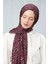 Vişne Baskılı Desenli Cotton Şal 2
