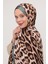 Yeşil Leopar Desen Brand Şal 3