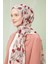 Kum Karışık Yaprak Desen Cotton Şal 3
