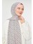 Şeker Pembe Yuvarlak Desen Mono Krep Şal 2