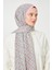 Şeker Pembe Yuvarlak Desen Mono Krep Şal 4