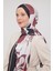 Siyah-Ekru Soyut Çiçek Desen Brand Şal 1