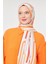 Turuncu Ataç Desen Mono Krep Şal 1