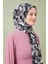 Gri Desenli Cotton Şal 3