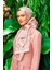 Pembe Gül Desen Deluxe Devore Şal 1