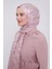 Pembe Gül Desen Deluxe Devore Şal 5