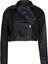 Lenora Kadın Silme Cropcut Biker Hakiki Deri Mont 1