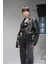 Lenora Kadın Silme Cropcut Biker Hakiki Deri Mont 2