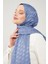 İndigo Ay Desen Jakarlı Elegance Şal 4