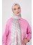 Yavruağzı Şeritli Halka Desen Brand Şal 1