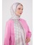Yavruağzı Şeritli Halka Desen Brand Şal 2
