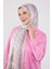 Yavruağzı Şeritli Halka Desen Brand Şal 4