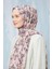 Açık Vizon Yaprak Desen Cotton Şal 3