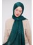 Zümrüt Geometrik Desen Deluxe Devore Şal 2