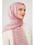 Pudra Ay Desen Jakarlı Elegance Şal 3