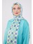 Çimen Yeşili Damla Desen Brand Şal 1