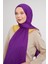 Mor Pliseli Pamuklu Şal 1
