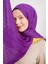 Mor Pliseli Pamuklu Şal 3