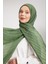 Yeşil Pliseli Pamuklu Şal 2