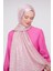Pembe Geometrik Desen Deluxe Devore Şal 3