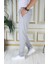Erkek Gri Italyan Kesim Kaliteli Esnek Slim Fit Likralı Lastikli Ipli Şık Koton Kumaş Pantolon 3
