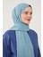 Buz Mavisi Medine İpeği Şal 2