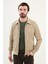 Düz Slim Fit Gömlek Yaka Çift Fermuar Erkek Mont 39638 2