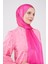 Fuşya Yanları Taş Şeritli Brilant Şal 4