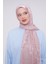 Pembe Çiçek Desen Deluxe Devore Şal 1