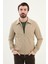 Düz Slim Fit Gömlek Yaka Çift Fermuar Erkek Mont 39638 4