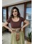 Kısakollu Crop Top Kahverengi 5