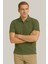 Erkek Kısakol Polo Yaka Fermuarlı Tshirt Haki 2