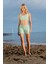 Rukomayo Yeşil Renk Beyaz Biyeli Şortlu Freeset Lycra Kumaş Bikini 1